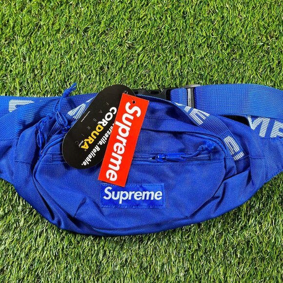 Supreme Handbags - Supreme Waist Bag Fanny Pack SS18 NWT Cordura Messenger Shoulder Bag Blue